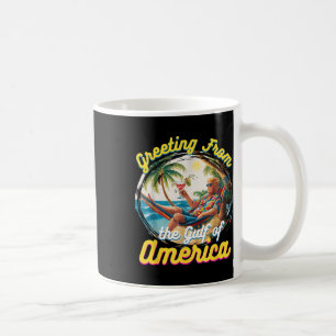 Caneca De Café Saudação Do Trump Da América Do Golfo Dos Eua