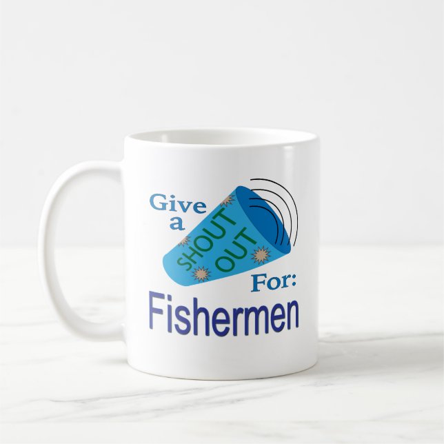 Caneca De Café Saudação para os Pescadores (Esquerda)