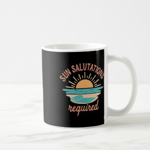 Caneca De Café Saudações ao Sol Necessárias Praia Yoga Nascer do