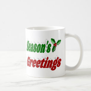 Caneca De Café Saudações de Fim de Ano Amei Natal tipografia meia
