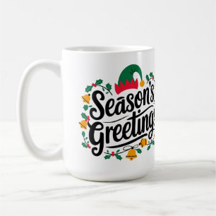 Caneca De Café Saudações de Natal