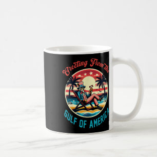 Caneca De Café Saudações Do Golfo Da América Americana Trump Patr