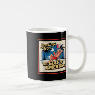 Caneca De Café Saudações Do Golfo Da América Americana Trump Patr