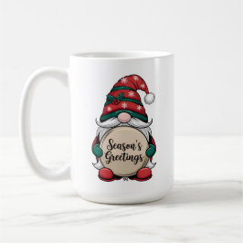 Caneca De Café Saudações do Natal Gnomo Season