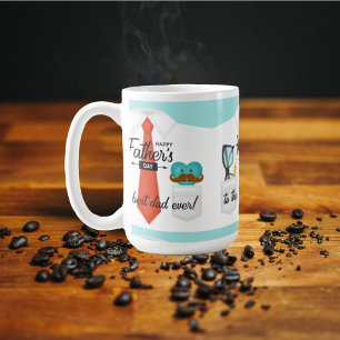 Caneca De Café Saudações especiais ao Dia de os pais para o melho