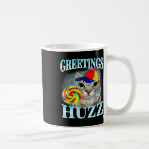 Caneca De Café Saudações Huzz Funny Gen Z Gen Alpha Slang Memória