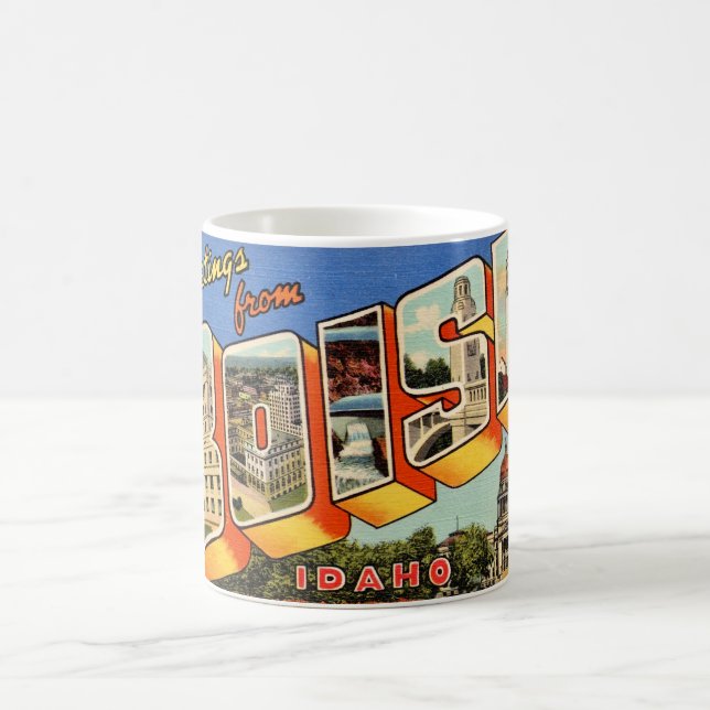 Caneca De Café Saudações Retroativas de Boise (Centro)