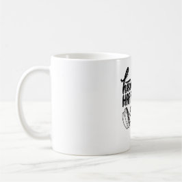 Caneca De Café saudável é motivação de ginásio de felicidade desi