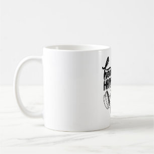 Caneca De Café saudável é motivação de ginásio de felicidade desi
