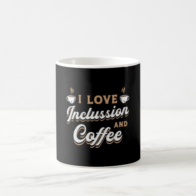 Caneca De Café Saúde Mental Adoro Inclusor E Bebê De Café (Centro)