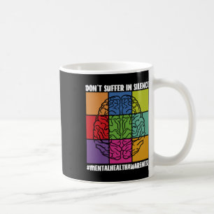 Caneca De Café Saúde Mental Não Sofre De Depressão Silenciosa