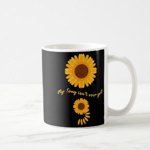 Caneca De Café Saúde Mental Ponto e Vírgula Girassol Prevenção de