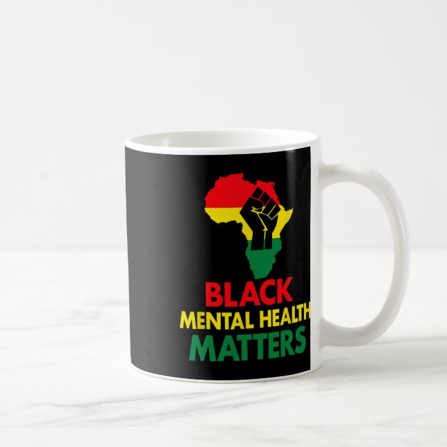 Caneca De Café Saúde Mental Saúde Mental Autismo Consciência (Direita)