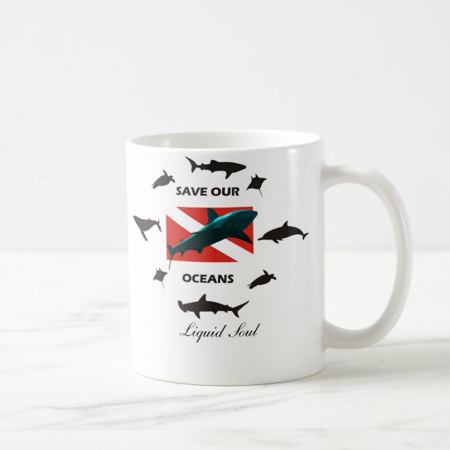 Caneca De Café Save Our Oceans - Mug (Direita)