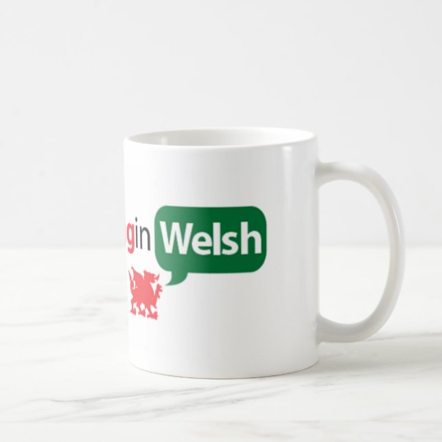 Caneca De Café SaySomethinginWelsh (Direita)