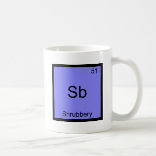 Caneca De Café Sb - T engraçado do símbolo do elemento da quím