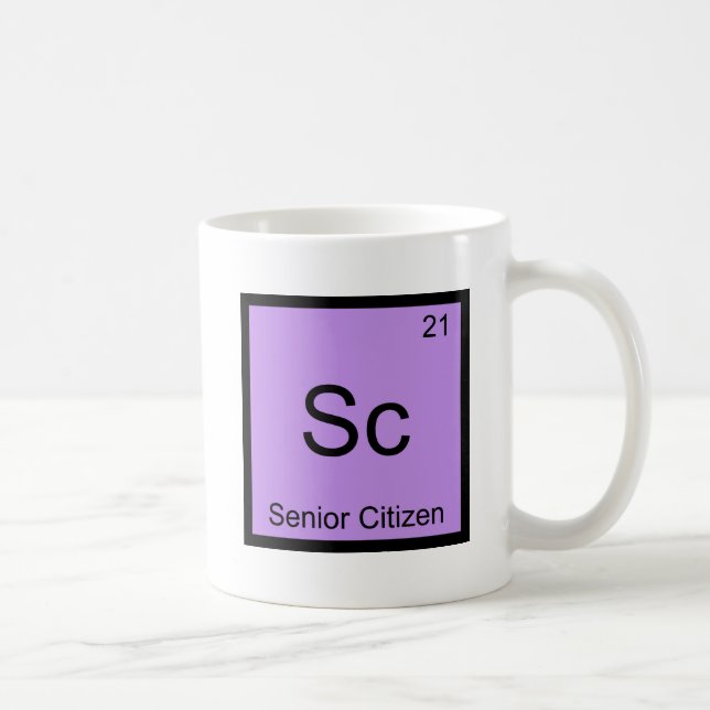 Caneca De Café Sc - Símbolo de Elemento Químico Engraçado para Ci (Direita)