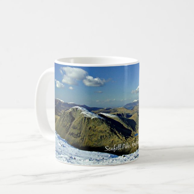 Caneca De Café Scafell Pike, Inglaterra (Frente Esquerda)