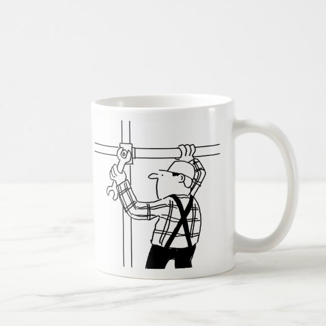 Caneca De Café Scaffolder Cartoon Coffee Mug (Direita)