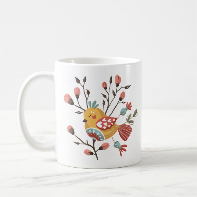 Caneca De Café Scandinávia Birdie Mug (Esquerda)