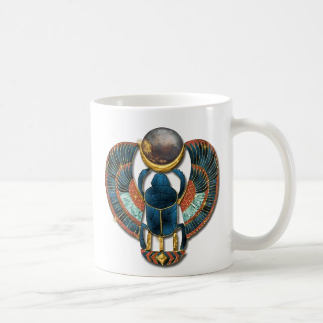 Caneca De Café Scarab Sagrado do Rei Tut (Direita)