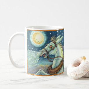 CANECA DE CAFÉ SCARECRONA DE HORSEMÃ INOXIDÁVEL EM MULHA, HALLOWE