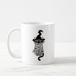 Caneca De Café Scary cat wrapped