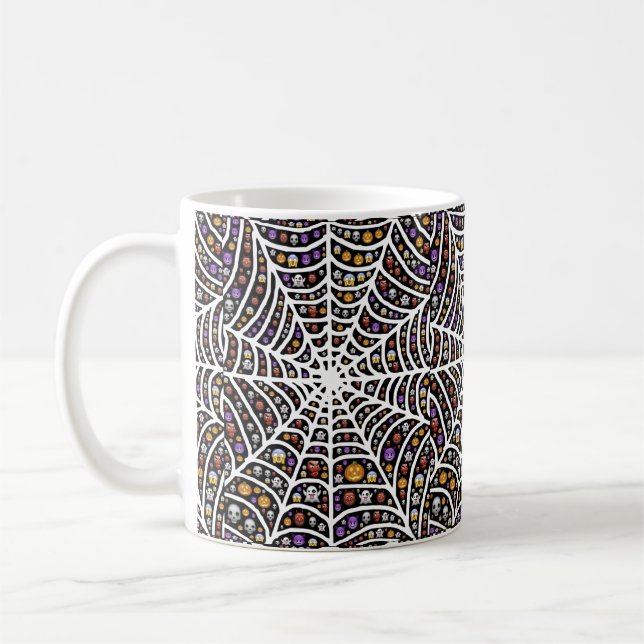 Caneca De Café Scary Spooky Collage Coffee Mug (Esquerda)