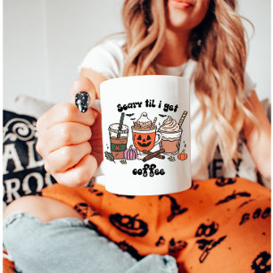 Caneca De Café Scary Til, Eu Recebo Café Halloween