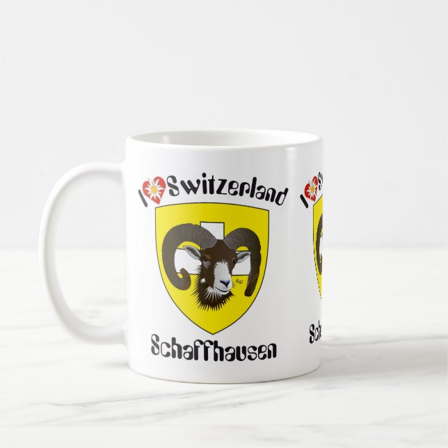 Caneca De Café Schaffhausen Suíça Suisse Svizzera taça (Esquerda)