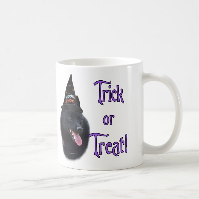 Caneca De Café Schipperke Trick (Direita)