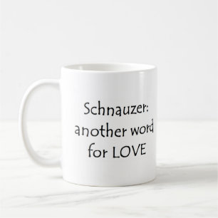 caneca de café schnauzer