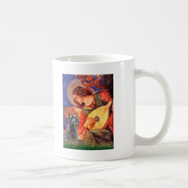Caneca De Café Schnauzer 12 - Anjo Bandolim (Direita)