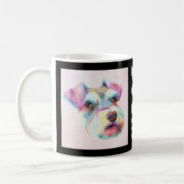 Caneca De Café Schnauzer Colorful