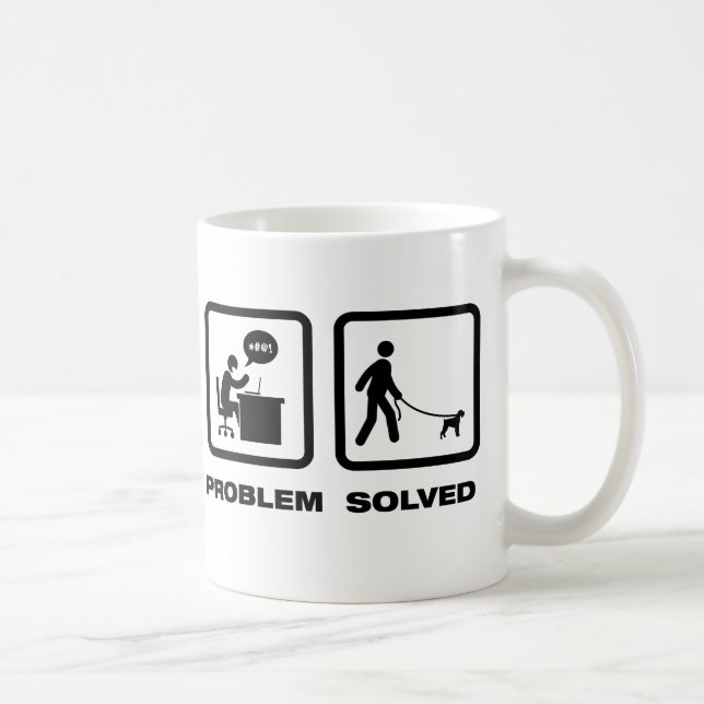 Caneca De Café Schnauzer diminuto (Direita)