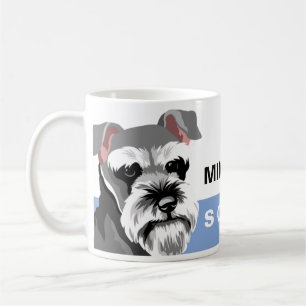 Caneca De Café Schnauzer diminuto do amante do cão