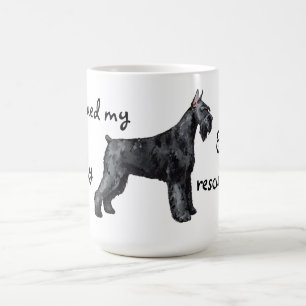 Caneca De Café Schnauzer gigante do salvamento