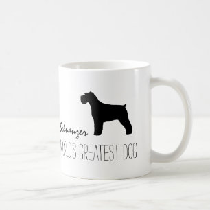 Caneca De Café Schnauzer: O melhor cão do mundo   Personalizado