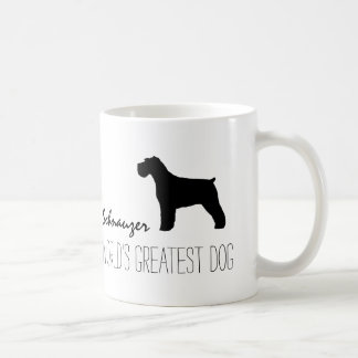 Caneca De Café Schnauzer: O melhor cão do mundo | Personalizado