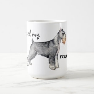 Caneca De Café Schnauzer Padrão de Emergência