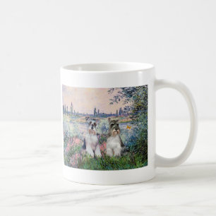 Caneca De Café Schnauzers (dois) - Pelo Sena