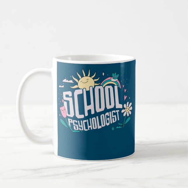 Caneca De Café School Psychologist School Psychology Psychology (Esquerda)