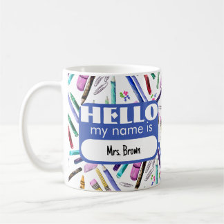 Caneca De Café School supplies pattern