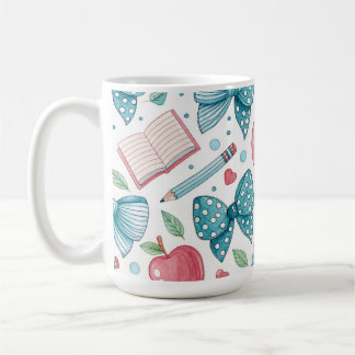 Caneca De Café School Teacher/ Student Coquette Bows