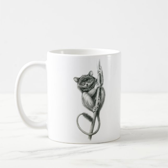 Caneca De Café Schukina de Philipppine Tarsier (Esquerda)