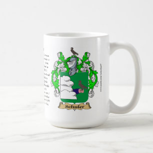 Caneca De Café Schuler nomeia, a origem, o significado e o Cres