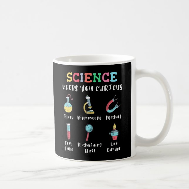 Caneca De Café Science keeps you curious (Direita)