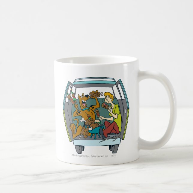 Caneca De Café Scooby-Doo E Shaggy Em Máquina Misteriosa (Direita)