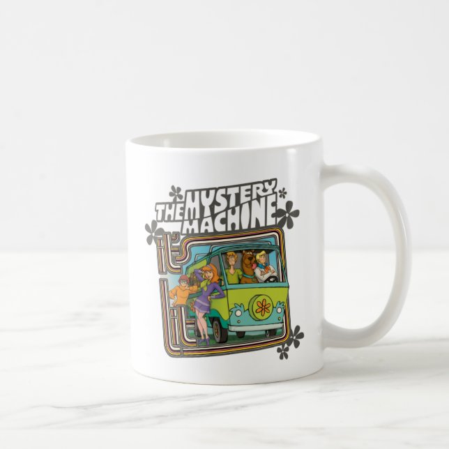 Caneca De Café Scooby-Doo | Gráfico de Máquina Misteriosa "Está L (Direita)