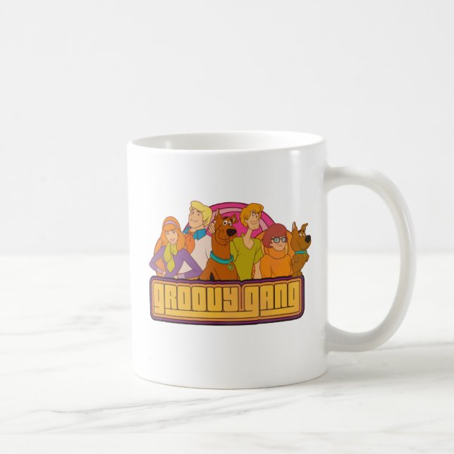 Caneca De Café Scooby-Doo | "Groovy Gang" Retro Cartoon Graphic (Direita)
